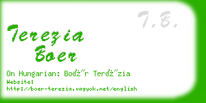 terezia boer business card